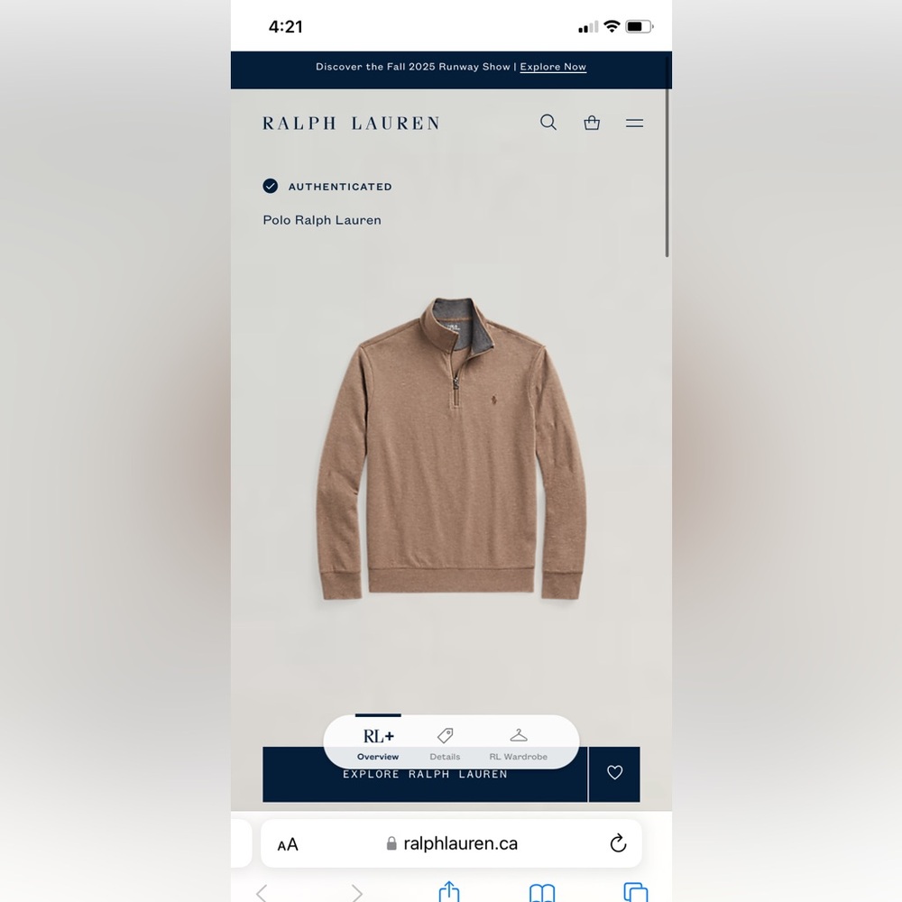 Polo by Ralph Lauren quarter zip Sweater